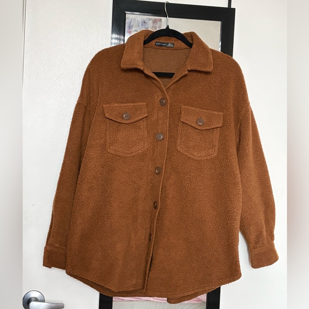Women's Brown Button down Jacket